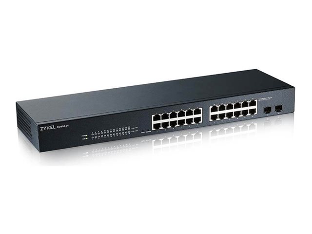 Zyxel GS1900-24 Switch Gigabit Smart Rack 24 ports + 2 SFP Fanless Gestion Avancée