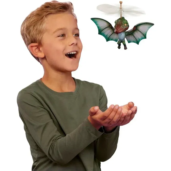 L.O.L. Surprise! GrossMos Flying - Dinosaure volant robotisé interactif avec capteur gestuel et effets sonores - Jouet de collection vert - 3 modèles