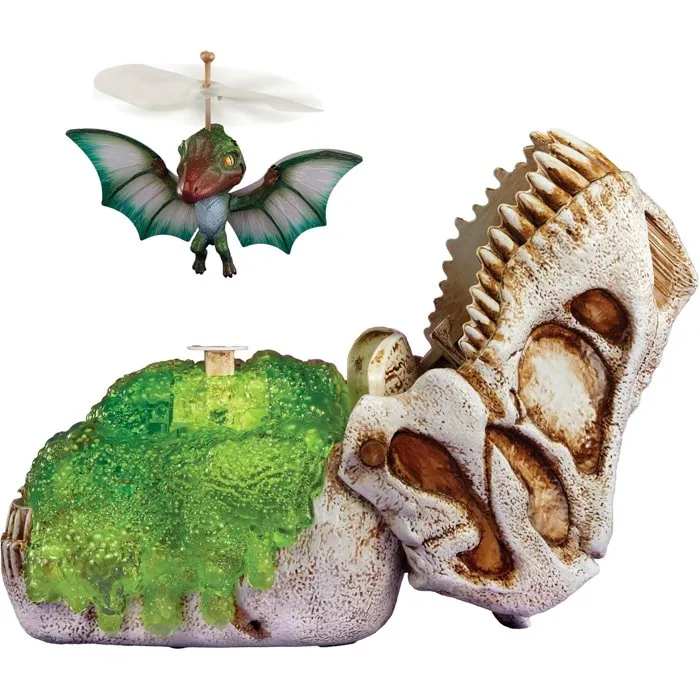 L.O.L. Surprise! GrossMos Flying - Dinosaure volant robotisé interactif avec capteur gestuel et effets sonores - Jouet de collection vert - 3 modèles