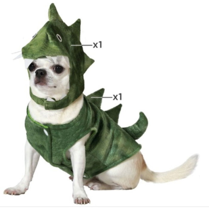 BigBuy Pets Déguisement pour Chien Dinosaure Taille S