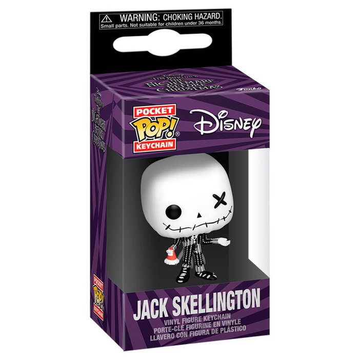 FUNKO Porte-clés Pocket POP! Disney L'Étrange Noël de Monsieur Jack Jack Skellington