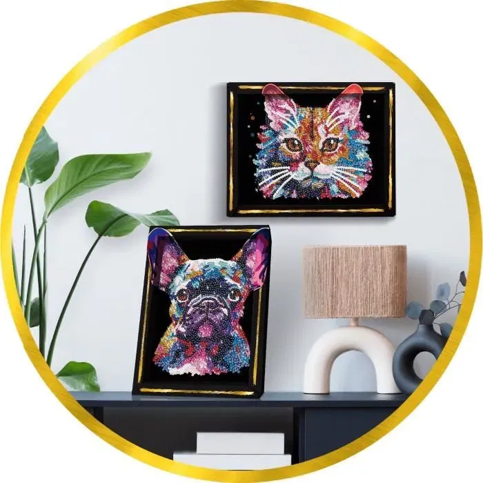 Lansay Kit Loisir Créatif Collection Sequins Pop Art Chien à Sequins - Dès 14 ans Lansay Kit Loisir Créatif Collection Sequins Pop Art Chien à Sequins - Dès 14 ans