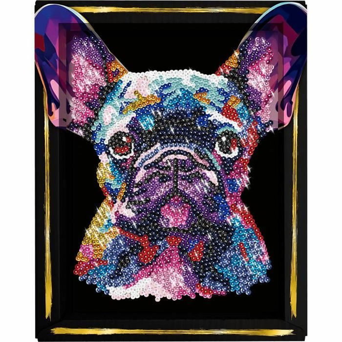 Lansay Kit loisir créatif Collection Sequins - Pop art chien