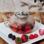 Home Deco Factory Théière avec infuseur 700 ml en verre borosilicate