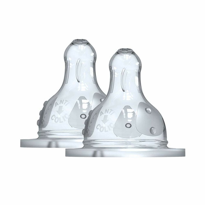 Dodie Tétines Initiation+ Col Large 3 Vitesses, Lot de 2