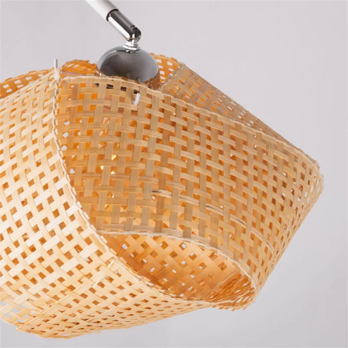 Lampe sur Pied Singaraja SKD-F1001, Design Unique et Moderne, Finition de Qualité, Ambiance Naturelle pour Salon, Chambre, Restaurant