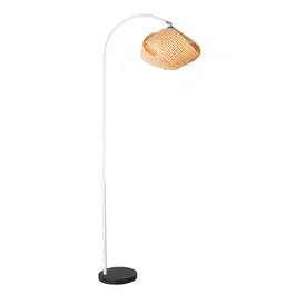 Lampe sur Pied Singaraja SKD-F1001, Design Unique et Moderne, Finition de Qualité, Ambiance Naturelle pour Salon, Chambre, Restaurant