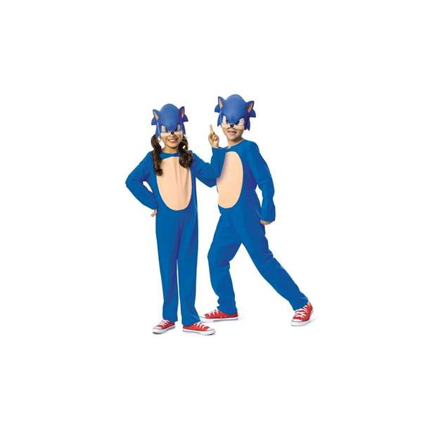 Sega Déguisement Sonic Film Basic Bleu Taille 3-4 Ans