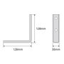 Televes 128mm RPR Support d'angle galvanisé pour mât mural – Lot de 2