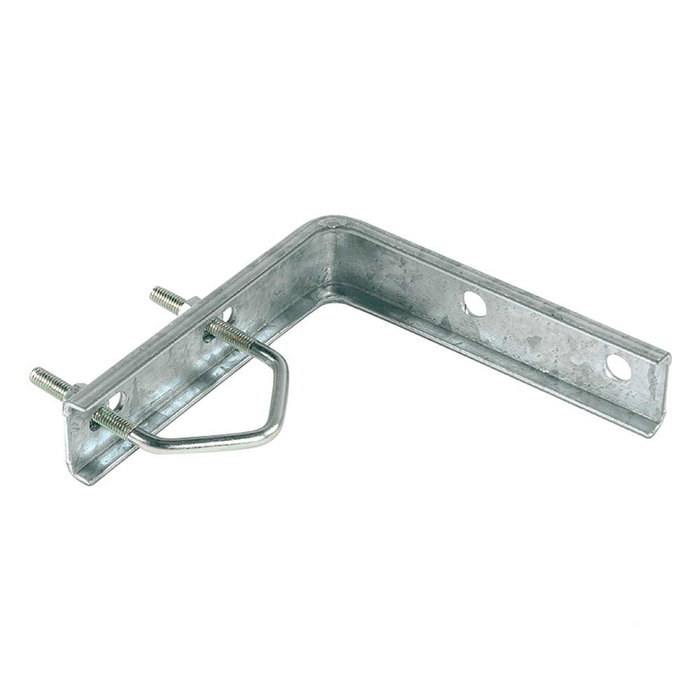 Televes 128mm RPR Support d'angle galvanisé pour mât mural – Lot de 2 Televes 128mm RPR Support d'angle galvanisé pour mât mural – Lot de 2
