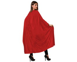 Cape rouge brillante de 130 cm pour Halloween et déguisement adulte et jeune - Accessoire thématique