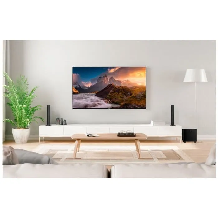 Medion Barre de Son 2.1 Bluetooth 5.3 avec Caisson de Basses sans Fil 60W RMS, 2x30W, HDMI ARC, Trois Modes Sonores, Design Élégant Medion Barre de Son 2.1 Bluetooth 5.3 avec Caisson de Basses sans Fil 60W RMS, 2x30W, HDMI ARC, Trois Modes Sonores, Design Élégant