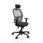 Piqueras y Crespo Chaise de Bureau 1D036N2 Gris foncé