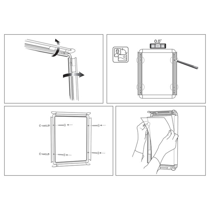 Tableau d’affichage Nobo Aluminium polypropylène
