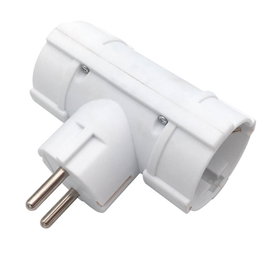 GSC Evolution Adaptateur multiprise double sortie blanc