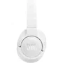 JBL Casque sans fil Tune 720BT Bluetooth 5.3 Son Pure Bass 76h d'autonomie Léger Confortable Blanc