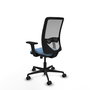PIQUERAS Y CRESPO Chaise Zulema Synchro 3 positions Bleu ciel/Gris
