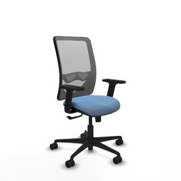 PIQUERAS Y CRESPO Chaise Zulema Synchro 3 positions Bleu ciel/Gris
