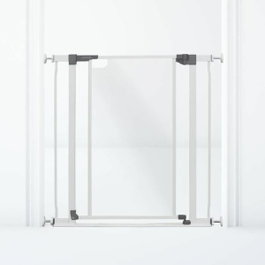 Dreambaby Barrière de sécurité Clear View à panneau transparent - Blanc
