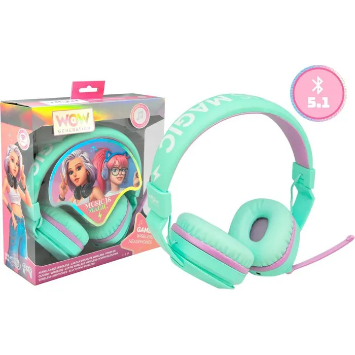 Wow Generation Casque audio Bluetooth pour enfants dès 5 ans avec micro intégré - KIDS LICENSING