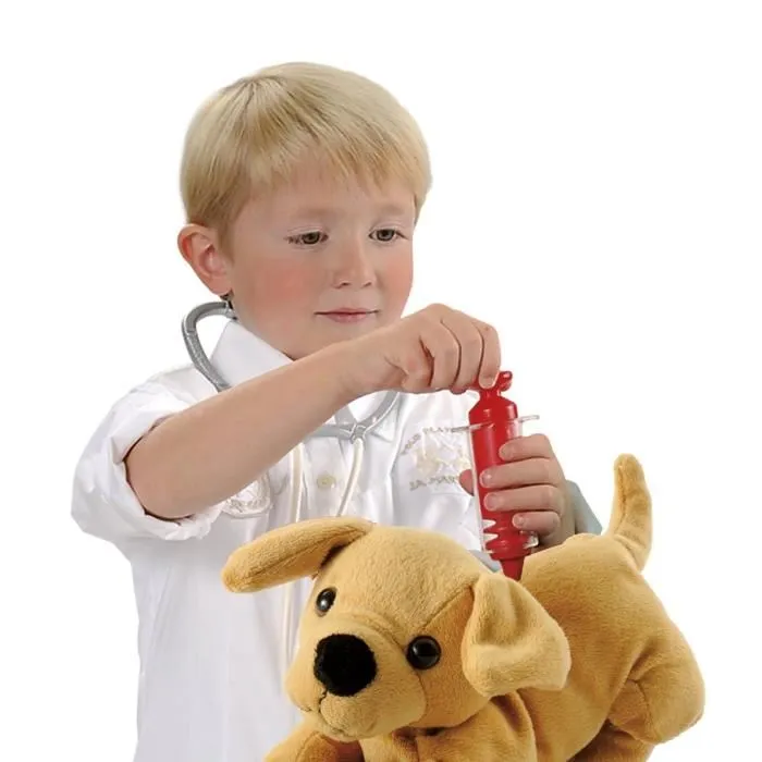 Ecoiffier Valisette Vétérinaire Jouet Médical pour Enfant avec Chien en Peluche et Accessoires - 24 cm Ecoiffier Valisette Vétérinaire Jouet Médical pour Enfant avec Chien en Peluche et Accessoires - 24 cm