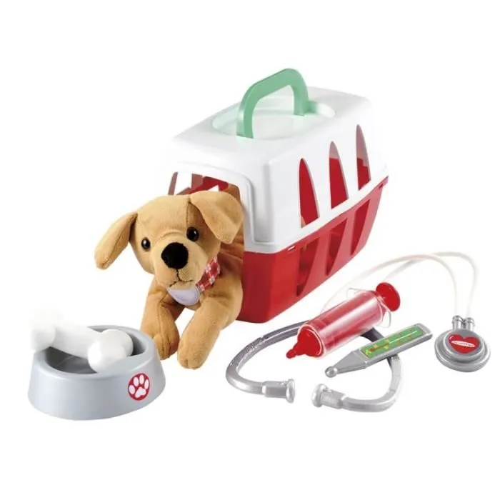 Ecoiffier Valisette Vétérinaire Jouet Médical pour Enfant avec Chien en Peluche et Accessoires - 24 cm Ecoiffier Valisette Vétérinaire Jouet Médical pour Enfant avec Chien en Peluche et Accessoires - 24 cm
