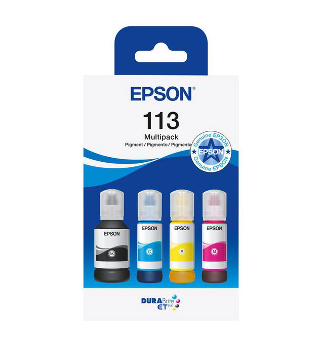 Epson EcoTank 113 Multipack de 4 Bouteilles d'encre