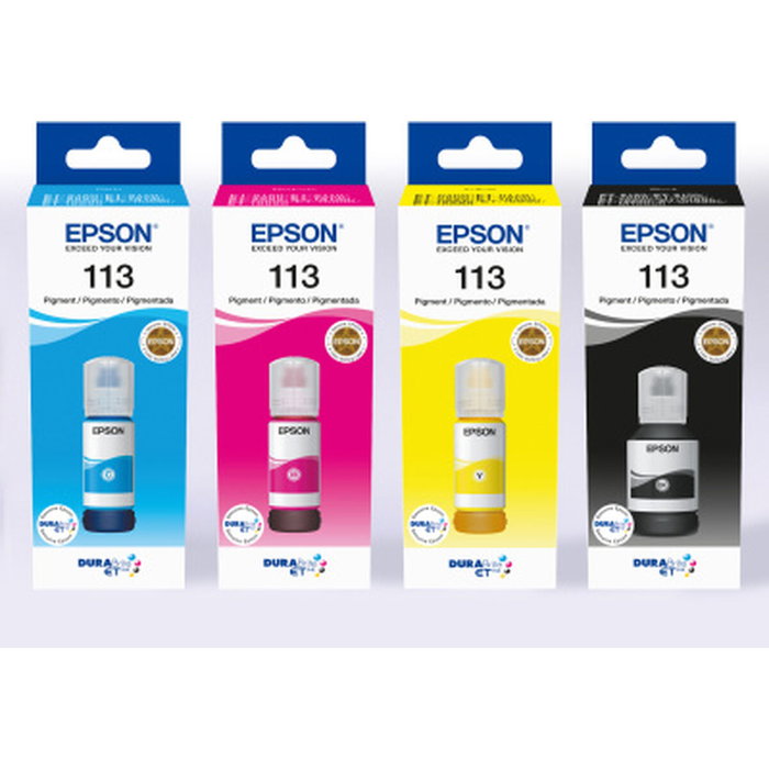 Epson EcoTank 113 Multipack de 4 bouteilles d'encre (C13T06B640)