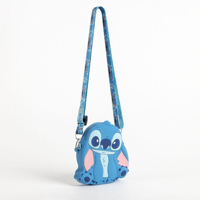 Cerdá - Sac silicone Stitch 13 cm x 14 cm x 3 cm - Pour enfants à partir de 36 mois - Bleu