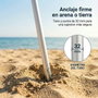 JugaToys Parasol Jaune en Aluminium 240 cm