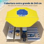 JugaToys Parasol Jaune en Aluminium 240 cm