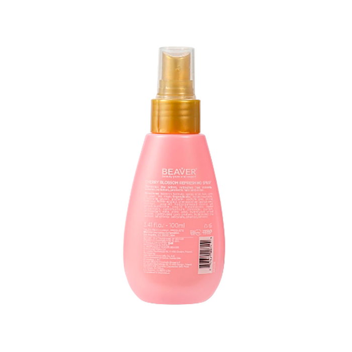 Beaver Brume capillaire de protection UV Cherry Blossom, 100 ml - Protège des rayons UVA/UVB et de la pollution pour cheveux forts et éclatants