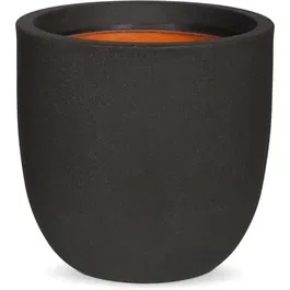 CAPI Jardinière contemporaine Urban Smooth 43 x 41 cm - Noir - Design béton pour intérieur et extérieur