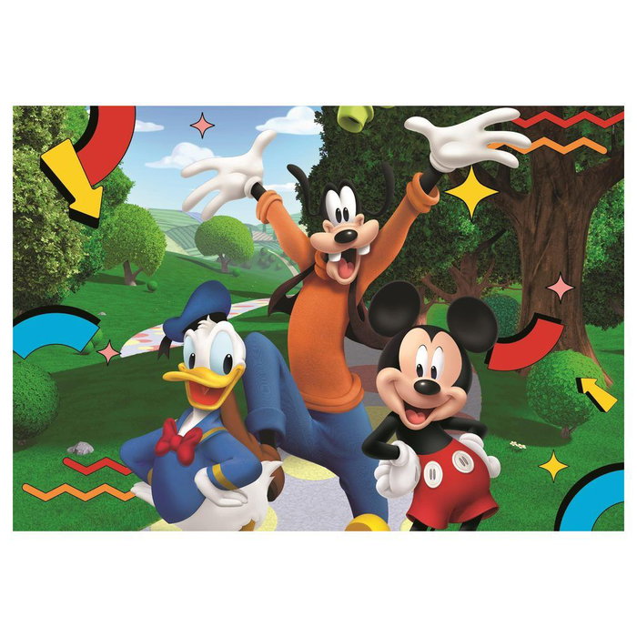 Clementoni Mickey Mouse Puzzle Maxi Super Color 104 pièces Clementoni Mickey Mouse Puzzle Maxi Super Color 104 pièces