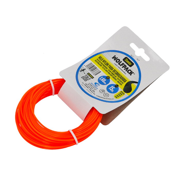 WOLFPACK LINEA PROFESIONAL Fil Nylon Rond 1,6 mm (Rouleau 15 m)