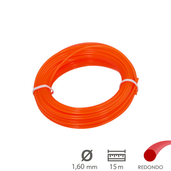 WOLFPACK LINEA PROFESIONAL Fil Nylon Rond 1,6 mm (Rouleau 15 m)