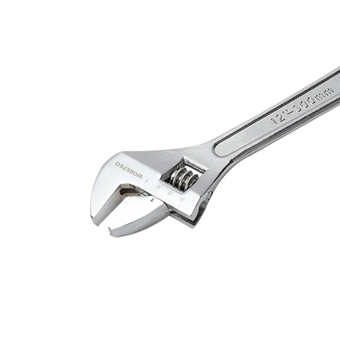 Workpro Clé ajustable 200 mm en acier forgé résistant oxydation ouverture 25 mm