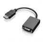 Lenovo Adaptateur HDMI vers VGA, 20 cm