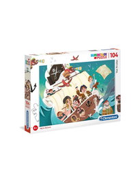 Clementoni Puzzle Pirates 104 Pièces, Loisir Créatif pour Enfants à Partir de 6 Ans, Jeu Unisexe, Fabriqué en Italie