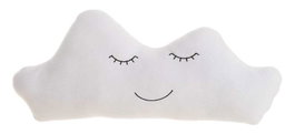 Creaciones Llopis Coussin/Protège-cadre de lit bébé motif nuage blanc 50 x 24 cm en polyester