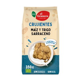 El Granero Integral Copos crujientes de Maíz y Trigo sarraceno Bio 350g