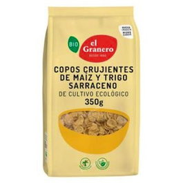 EL GRANERO Copos de Maiz y Trigo Sarraceno Bio 350g (Pack de 6)移