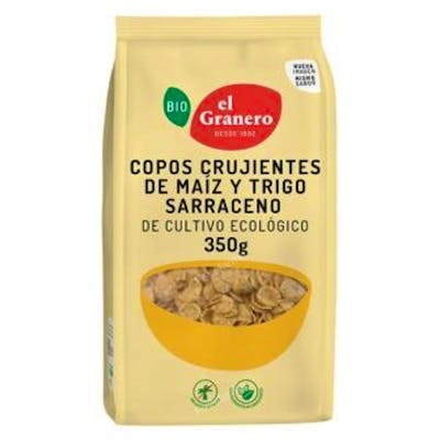 EL GRANERO Copos de Maiz y Trigo Sarraceno Bio 350g (Pack de 6)移 EL GRANERO Copos de Maiz y Trigo Sarraceno Bio 350g (Pack de 6)移