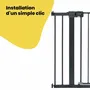 Safety 1st Extension pour barrière de sécurité, 14 cm en métal noir, fixation sans vis ni perçage, adapte le passage, pour bébé dès la naissance
