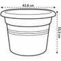 Elho Pot de fleurs Green Basics cilinder - Ø 43,8 cm - Terre cuite doux