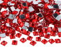Innspiro Gemas acryliques carrées rouges 8x8mm, 2000 pièces