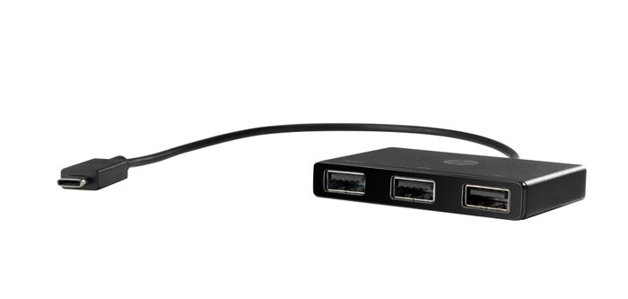 HP Concentrateur USB-C vers USB-A Noir HP Concentrateur USB-C vers USB-A Noir