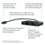 HP Concentrateur USB-C vers USB-A avec 3 ports USB 3.0 pour ordinateur portable - Hub portable léger pour connexion clavier, souris, stockage et charge