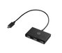 HP Concentrateur USB-C vers USB-A avec 3 ports USB 3.0 pour ordinateur portable - Hub portable léger pour connexion clavier, souris, stockage et charge
