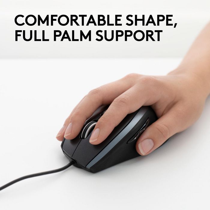 Logitech Souris Filaire M500 - Laser avec Dédilement Ultrapide et Boutons Programmables - Confort pour le Travail et le Jeu